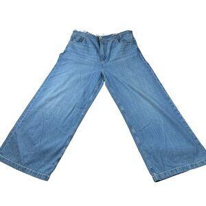 GAP |  Women’s Baggy Mid Rise Ultrasoft Barrel Jeans | Size 32 (Women’s 14)